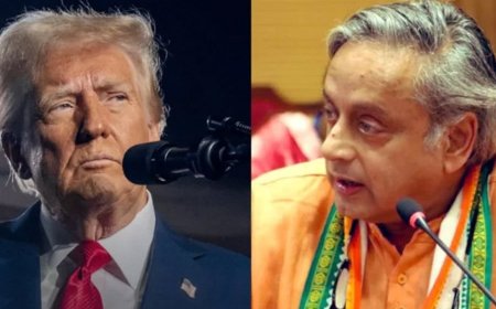 ‘স্কুলের ষণ্ডা মস্তান', ট্রাম্পকে তোপ থারুরের