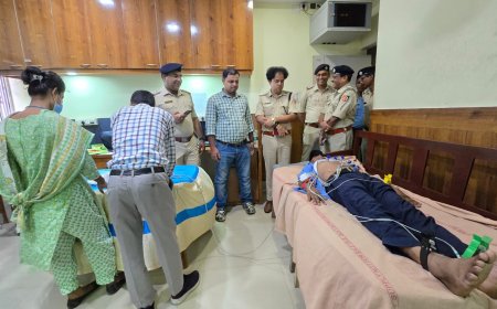 পুলিশের উদ্যোগে বিনামূল্যে  স্বাস্থ্য পরীক্ষা শিবির কুলপিতে