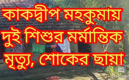 পৃথক দুটি ঘটনায় জলে ডুবে মৃত্যু হল দুই শিশুর