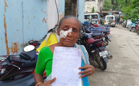 বৃদ্ধা মাকে মেরে মুখ ফাটিয়ে দেওয়ার অভিযোগ ছেলে ও বৌমার বিরুদ্ধে