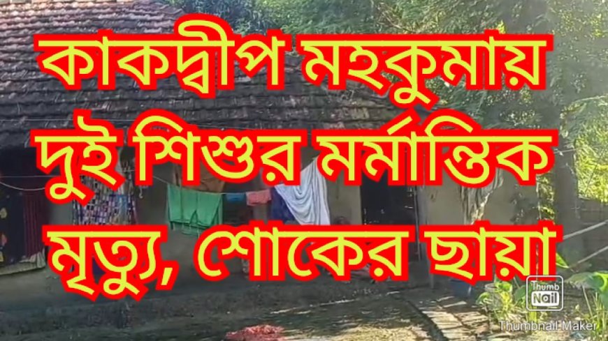 পৃথক দুটি ঘটনায় জলে ডুবে মৃত্যু হল দুই শিশুর