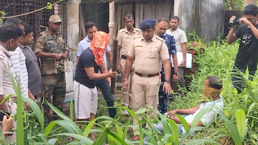 বারুইপুরে বিজেপি নেতা খুনের আসামি ছোট ভাইকে নিয়ে ঘটনার পুনর্নির্মাণ করল পুলিশ