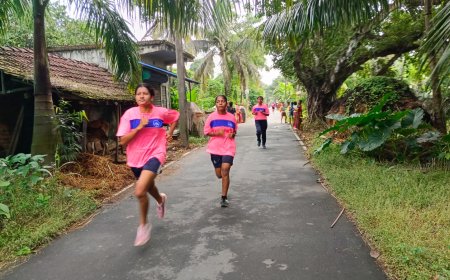 নামখানায় অনুষ্ঠিত হল ম্যারাথন দৌড়