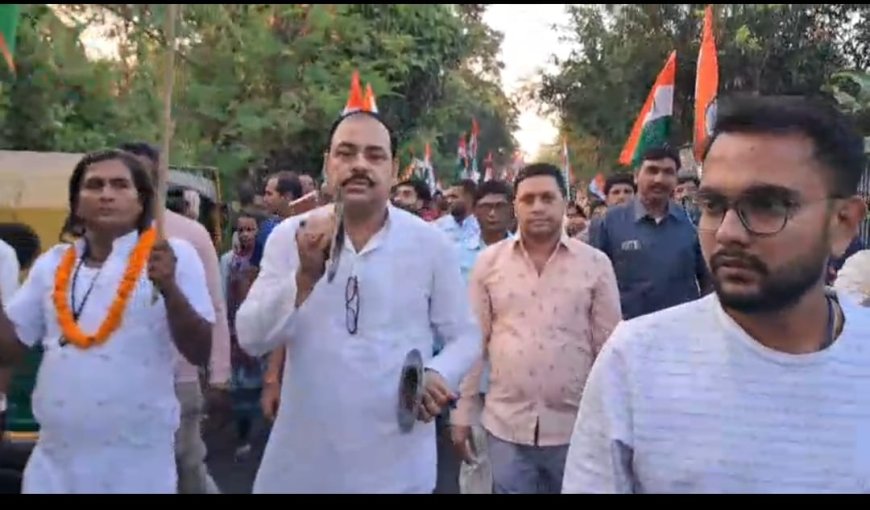 বারুইপুর বেগমপুরে প্রতিবাদ মিছিল ডঙ্কা হাতে বিধায়ক বিভাস সরদার