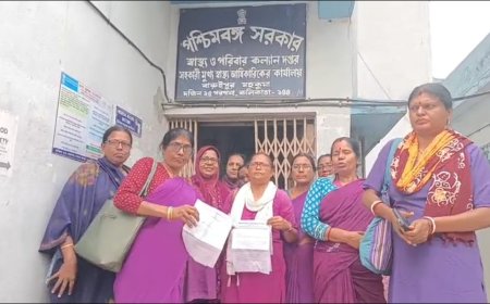 বিভিন্ন দাবিতে আশা  কর্মীদের বিক্ষোভ