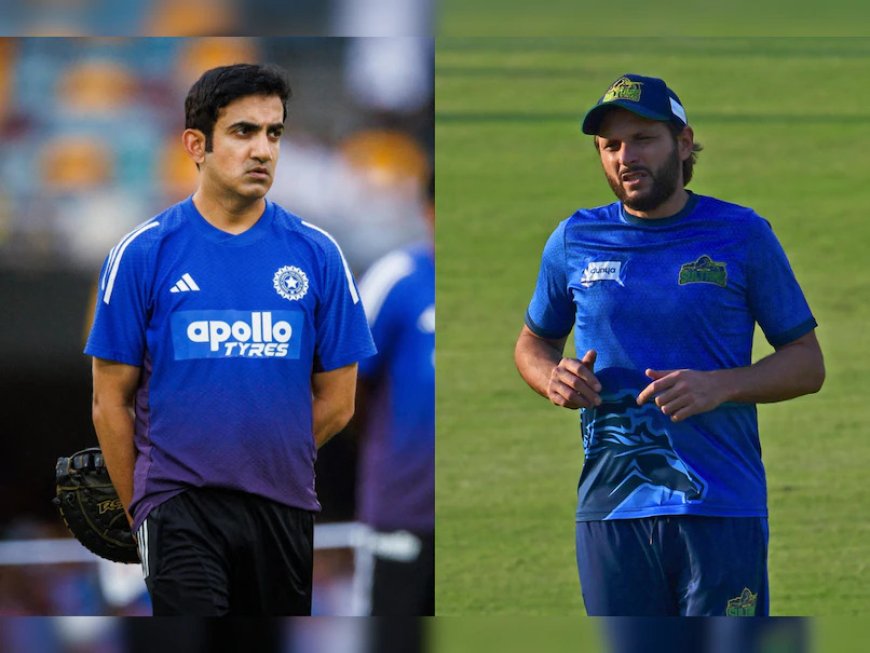 'গম্ভীর ভাবছে ও যা বলছে সেটাই ঠিক', ভারতীয় দলের কোচকে একহাত আফ্রিদির