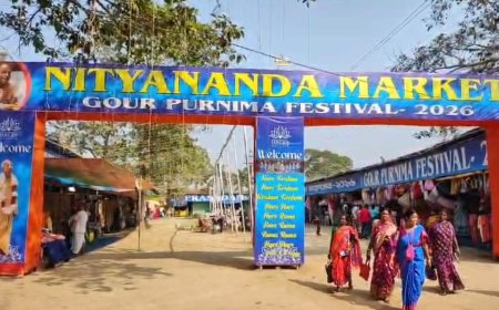 দোল–গৌড় পূর্ণিমার টানে উপচে ভিড়, মায়াপুর ইসকনে জমজমাট ‘নিত্যানন্দ মার্কেট’