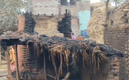 ভরতপুরে গভীর রাতে অগ্নিকাণ্ড, গোয়ালঘরে পুড়ে মৃত্যু একাধিক গবাদিপশুর; নিঃস্ব দুই কৃষক পরিবার