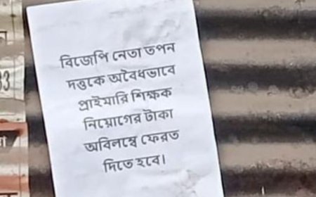 চাকরি দেওয়ার নামে টাকা তোলার অভিযোগ, দাসপুরে বিজেপি নেতার বিরুদ্ধে পোস্টার