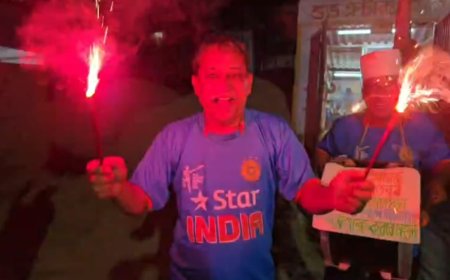 টি-২০ বিশ্বকাপ জয়ে বেহালায় বিজয় উল্লাস, আতশবাজিতে মাতল শহরবাসী