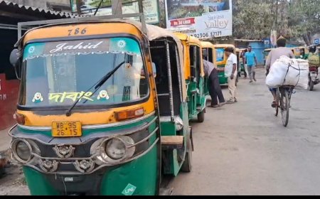 বারুইপুরে অটোতে মর্জিমতো ভাড়া নেওয়ার অভিযোগে ক্ষোভ যাত্রীদের