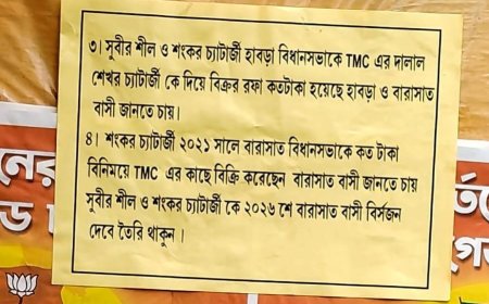 বারাসাতে প্রার্থী ঘোষণা ঘিরে বিজেপিতে গোষ্ঠী কোন্দল, দেয়ালে পোস্টার ঘিরে চাঞ্চল্য