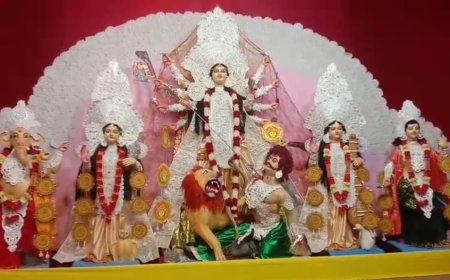 আগমনীর সুরে মুখর শিলিগুড়ি, শুরু হলো বাসন্তী পুজো