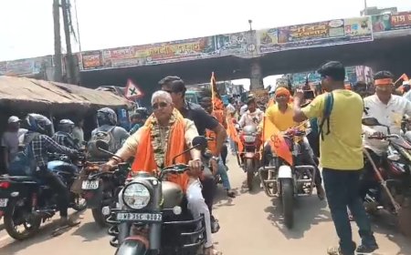 রাম নবমীতে ডেবরায় বিজেপির শোভাযাত্রা, উপস্থিত দিলীপ ঘোষ