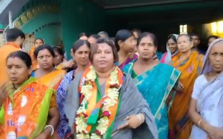 ভরতপুরে প্রচার শুরু বিজেপি প্রার্থী অনামিকা ঘোষের, উন্নয়নের প্রতিশ্রুতি