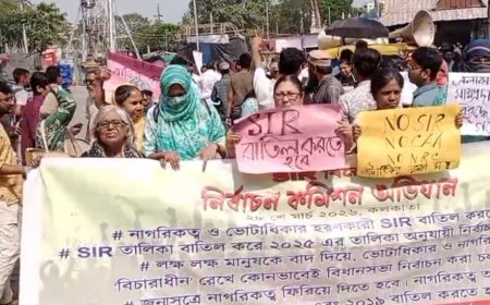 এসআইআর প্রক্রিয়ার বিরুদ্ধে সরব 'ভোটাধিকার রক্ষা মঞ্চ', পার্ক সার্কাসে প্রতিবাদ সভা