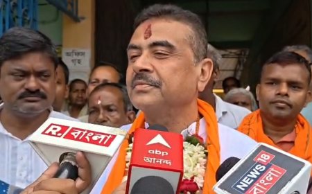 নন্দীগ্রামে আইসি বদলি নিয়ে কটাক্ষ শুভেন্দুর, পুজো দিয়ে নমিনেশনের পথে