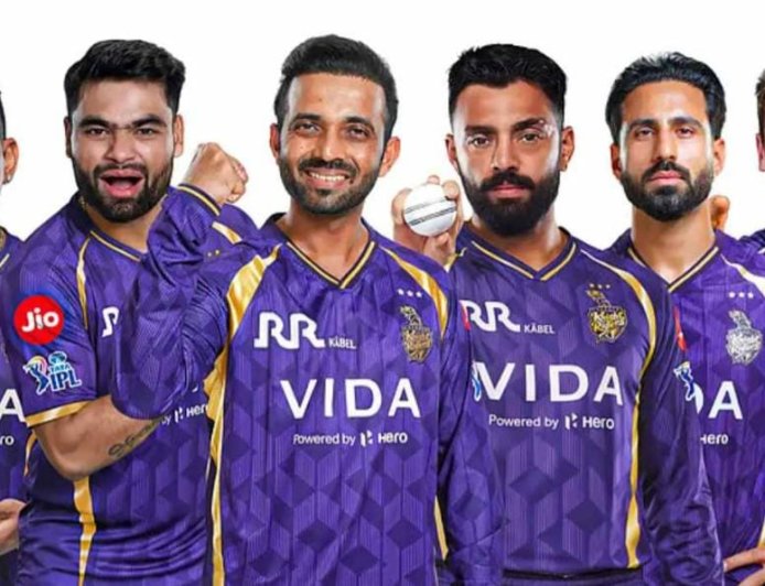 প্রকাশ্যে কেকেআরের নতুন জার্সি