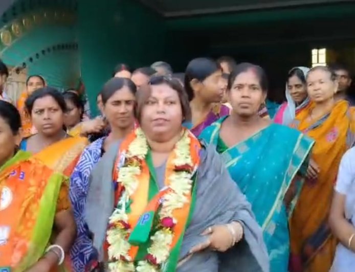 ভরতপুরে প্রচার শুরু বিজেপি প্রার্থী অনামিকা ঘোষের, উন্নয়নের প্রতিশ্রুতি