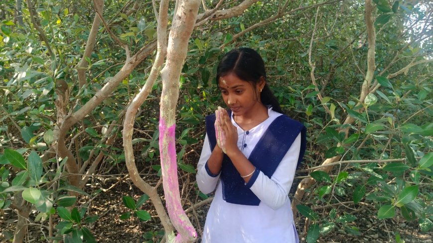 সুন্দরবন রক্ষায় মৌসুনিতে অভিনব ‘সবুজ হোলি