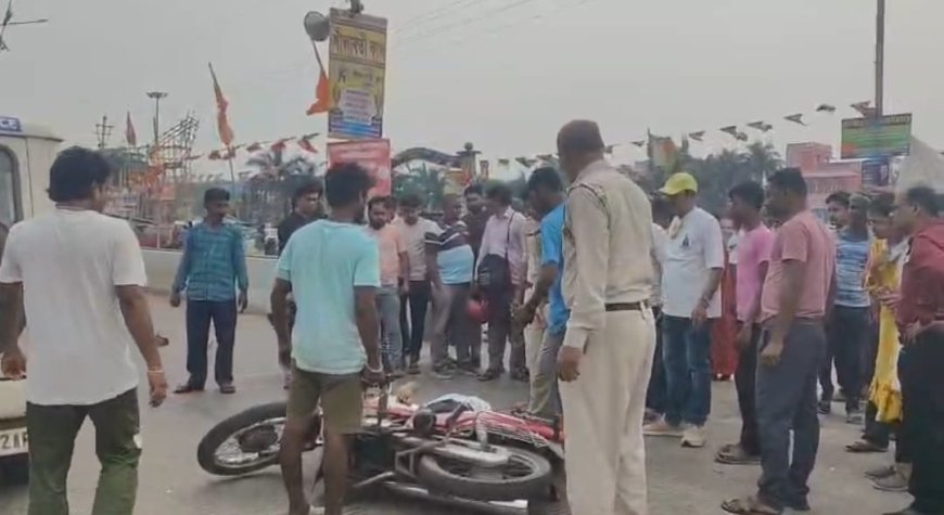 পশ্চিম মেদিনীপুর: ঘাটালে ট্রাকের ধাক্কায় বাইক চালকের মৃত্যু