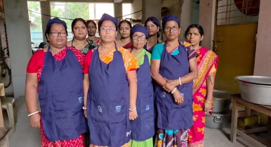 উত্তর ২৪ পরগনার বসিরহাটে এলপিজি সংকটে মিড ডে মিলের রান্না কাঠের জ্বালানিতে