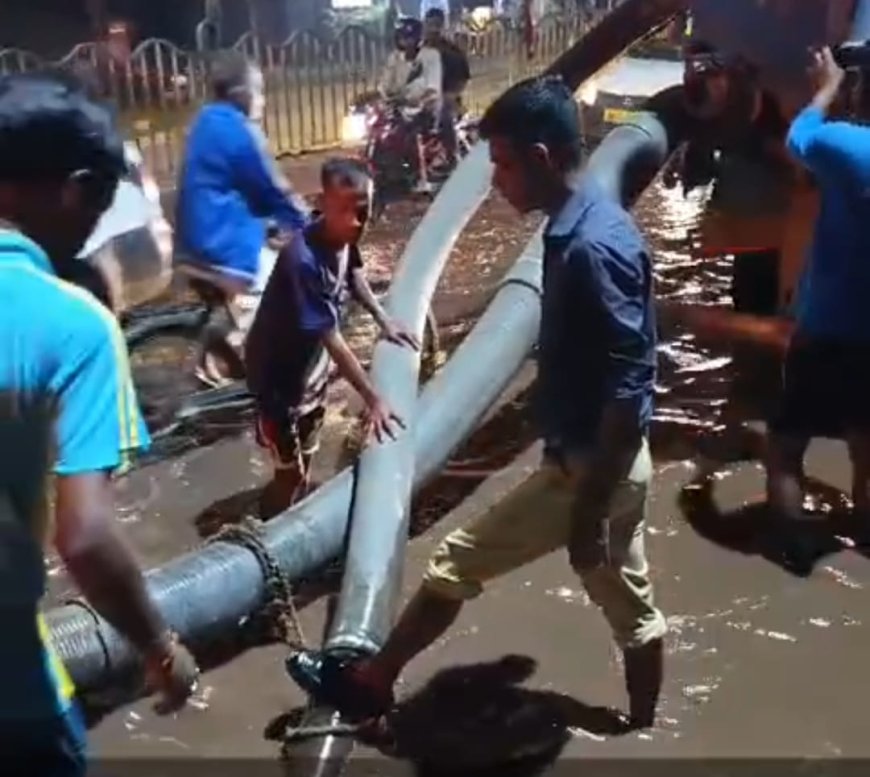 কলকাতার তারাতলা রোডে জলের ভালভ ফেটে বিপত্তি, রাস্তাজুড়ে জল থইথই