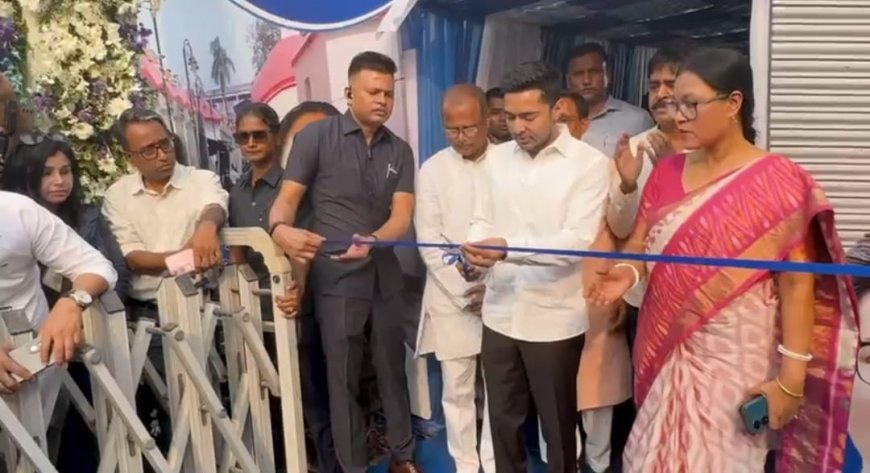 দক্ষিণ ২৪ পরগনার কাঁছারী মন্দিরে অভিষেক বন্দ্যোপাধ্যায়, নতুন স্টলের উদ্বোধনে কর্মসংস্থানের আশা