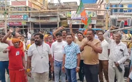 প্রার্থী ঘোষণাকে কেন্দ্র করে বিক্ষোভ, কৃষ্ণনগরে বিজেপির দলীয় কার্যালয়ে তালা