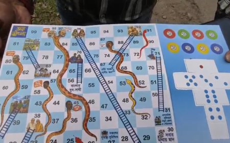 সাপ-লুডু'য় রাজনৈতিক বার্তা! :  রাজ্যজুড়ে তৃণমূলের অভিনব প্রচার কৌশল