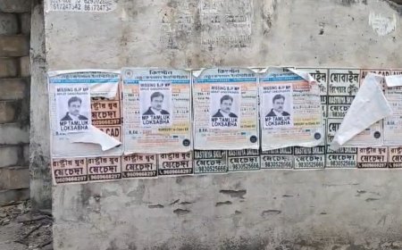 নিখোঁজ' পোস্টারে চাঞ্চল্য, তমলুকের সাংসদকে ঘিরে তীব্র রাজনৈতিক তরজা