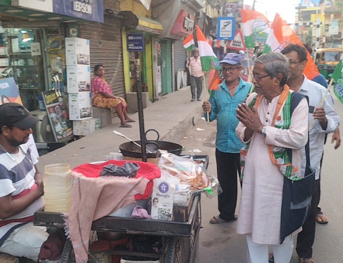 বারুইপুরে আইনজীবীদের মিছিল, বিমান বন্দ্যোপাধ্যায়ের সমর্থনে জোর প্রচার