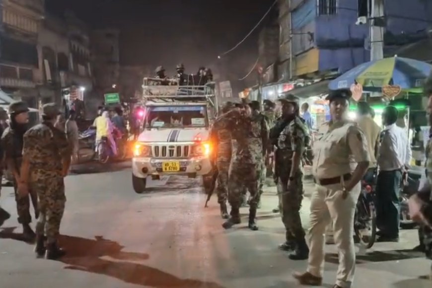 নানুরে বিধানসভা ভোটের আগে কেন্দ্রীয় বাহিনীর রুট মার্চ, জোরদার নিরাপত্তা