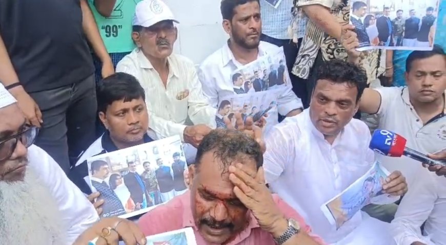 টিকিট বণ্টন ইস্যুতে উত্তপ্ত প্রদেশ কংগ্রেস কার্যালয়, বিধান ভবনে বিক্ষোভ