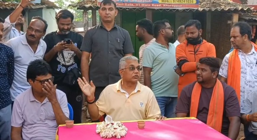 দিলীপ ঘোষকে ঘিরে তুমুল বিক্ষোভ, পুরিগেটে উত্তাল পরিস্থিতি