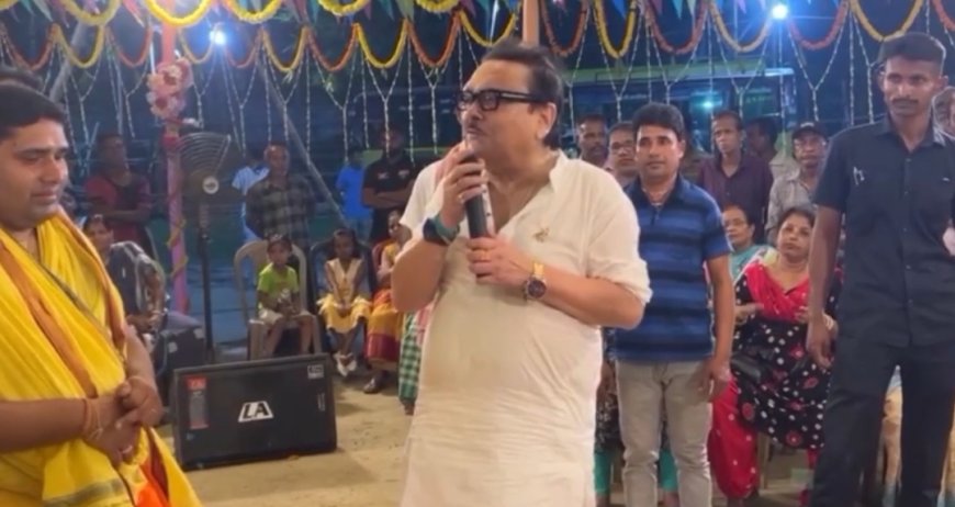 নামকীর্তনে মাতলেন কামারহাটির তৃণমূল প্রার্থী মদন মিত্র