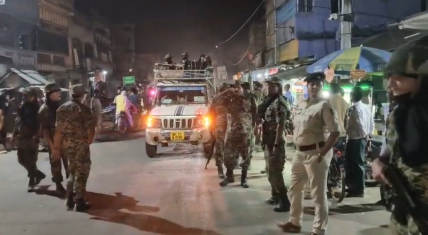 নানুরে বিধানসভা ভোটের আগে কেন্দ্রীয় বাহিনীর রুট মার্চ, জোরদার নিরাপত্তা