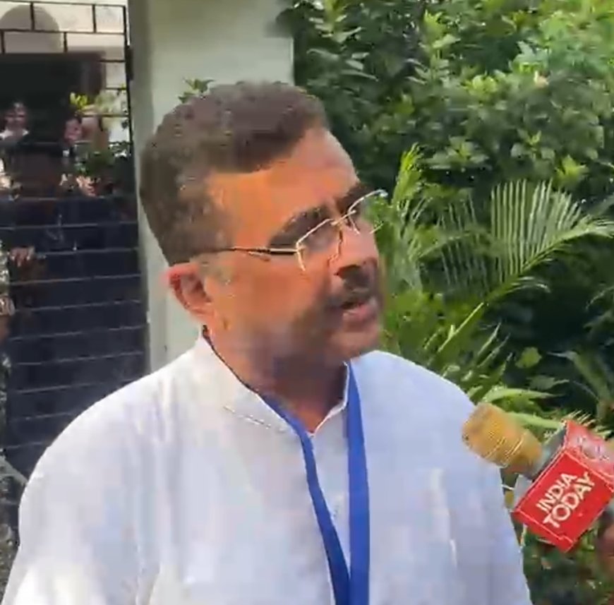 ভোট দিলেন শুভেন্দু অধিকারী, জয়ের ব্যাপারে আত্মবিশ্বাসী নন্দীগ্রামের প্রার্থী