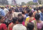 ব্যান্ডেলে মিনাক্ষী মুখার্জির মিছিল আটকানোকে ঘিরে উত্তেজনা