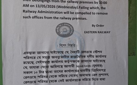 রেলওয়ের নির্দেশে খালি করা হলো নৈহাটির তৃণমূল পার্টি অফিস, শুরু রাজনৈতিক তরজা