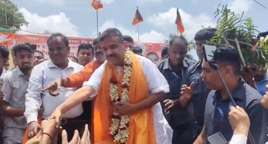 জয়ের পর প্রথম নন্দীগ্রামে শুভেন্দু অধিকারী, শান্তির বার্তা ও উন্নয়নের প্রতিশ্রুতি