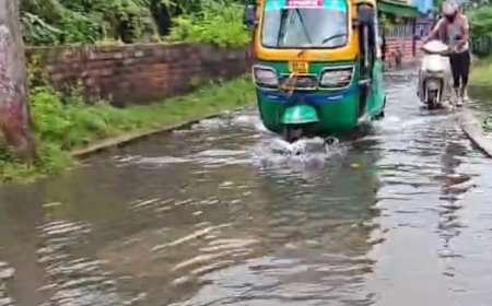 একটু বৃষ্টি জলেই বারুইপুর বিভিন্ন এলাকায় প্লাবিত হয়