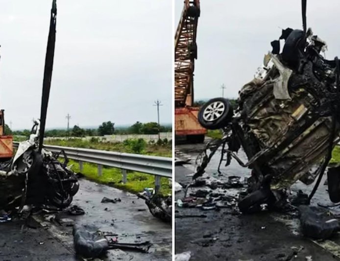 ট্রাক-গাড়ির সংঘর্ষে মহারাষ্ট্রে দুর্ঘটনায় ঝলসে মৃত্যু একই পরিবারের ৪