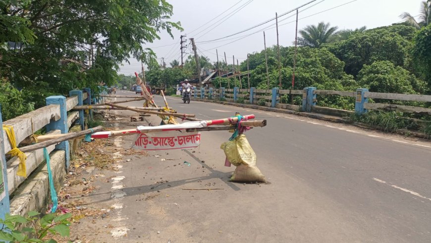 বিপজ্জনক অবস্থায় ৫ নম্বর হাটের ১১৭নম্বর জাতীয় সড়কের সেতু, ১৮ জুলাই থেকে ২৪ ঘণ্টা যান চলাচল বন্ধ রেখে মেরামতির কাজ