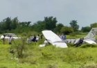 বারামতীর রানওয়েতে ভেঙে পড়ল প্রশিক্ষণরত বিমান